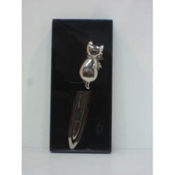 PUNTO LIBRO METAL CROMADO C/CRISTALES GATO ABAIMPORT 53780
