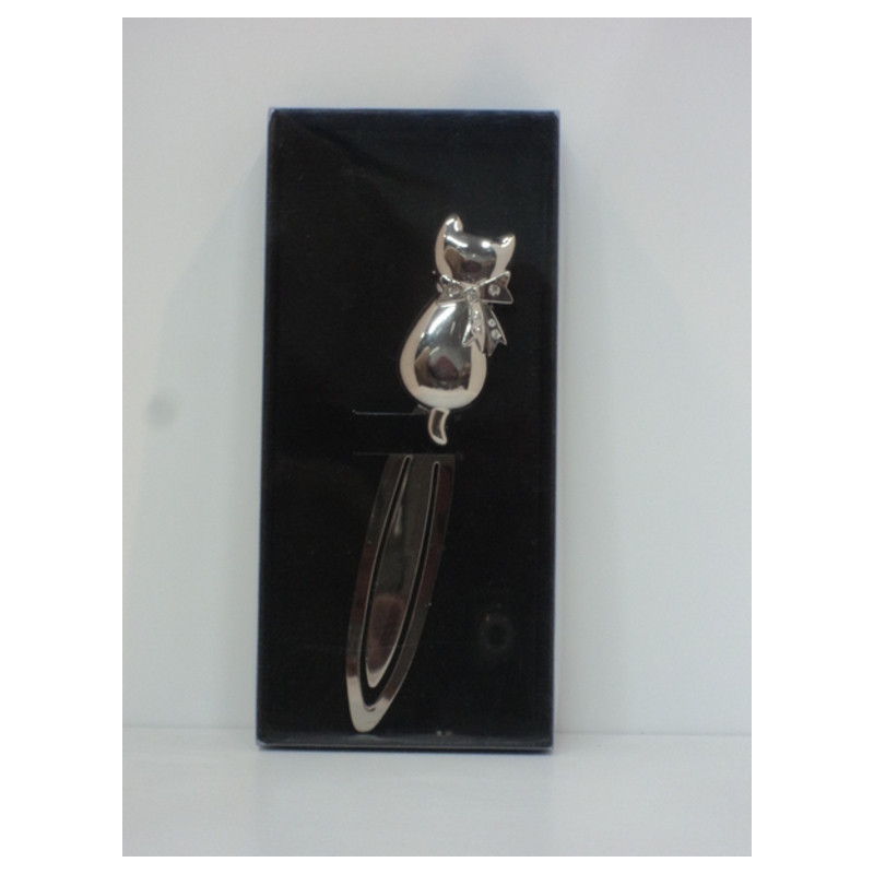 PUNTO LIBRO METAL CROMADO C/CRISTALES GATO ABAIMPORT 53780