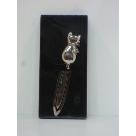 PUNTO LIBRO METAL CROMADO C/CRISTALES GATO ABAIMPORT 53780