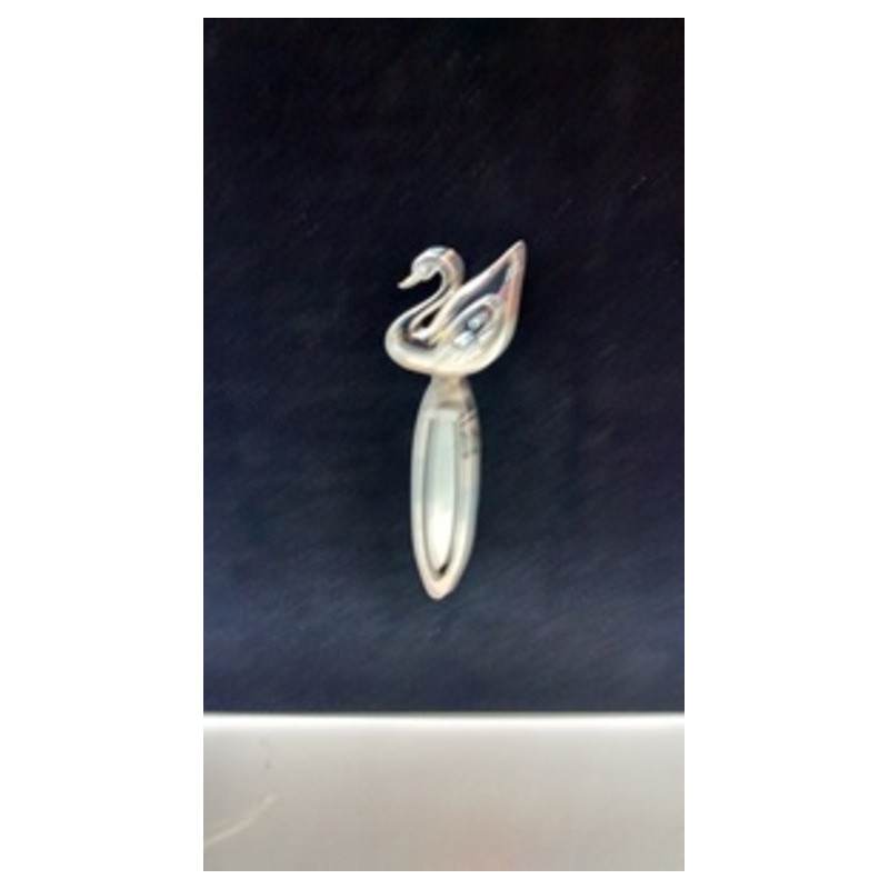 PUNTO LIBRO METAL CROMADO C/CRISTALES CISNE ABAIMPORT 53784 ^