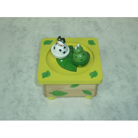 CAJA MUSICA WG MADERA PEONZAS ANIMALES 5578 ^