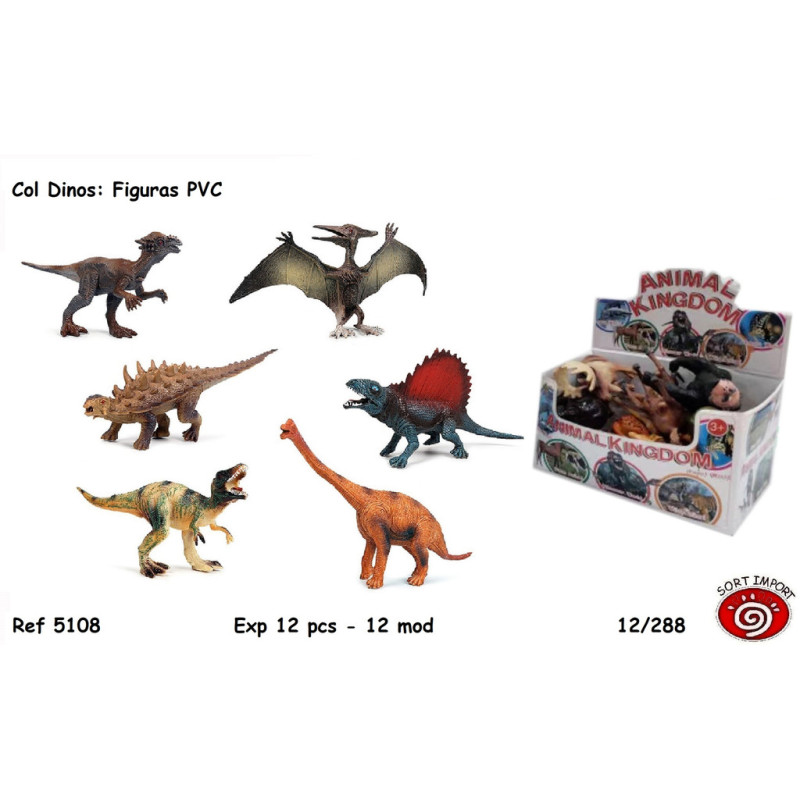 FIGURAS DINOSAURIOS SURTIDOS PVC SORT 5108 (12)