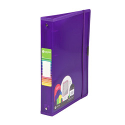 CARPETA PLAST. 4A 40MM FL CARCHIVO PP DUNE VIOLETA C/GOMA 12371456