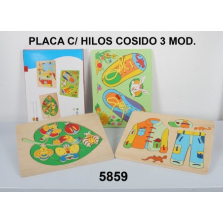 PUZZLE WG MADERA ENCAJABLE C/CORDONERA 5859 ^