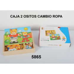 JUEGO WG MADERA ENCAJABLES 2 OSITOS 5865 ^