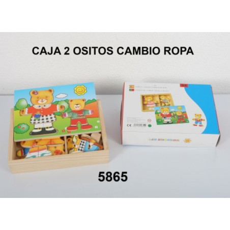 JUEGO WG MADERA ENCAJABLES 2 OSITOS 5865 ^