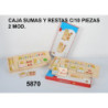 JUEGO WG MADERA ENCAJABLES DOMINO SUMAS Y RESTAS 5870
