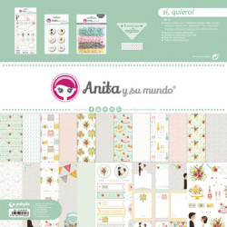 JUEGO GRAFOPLAS SCRAPBOOK BOLSA ANITA SI QUIERO 17 PZAS 37080629