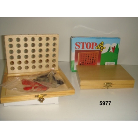 JUEGO WG MADERA 4 EN RAYA PLEGABLE 15*22  5977