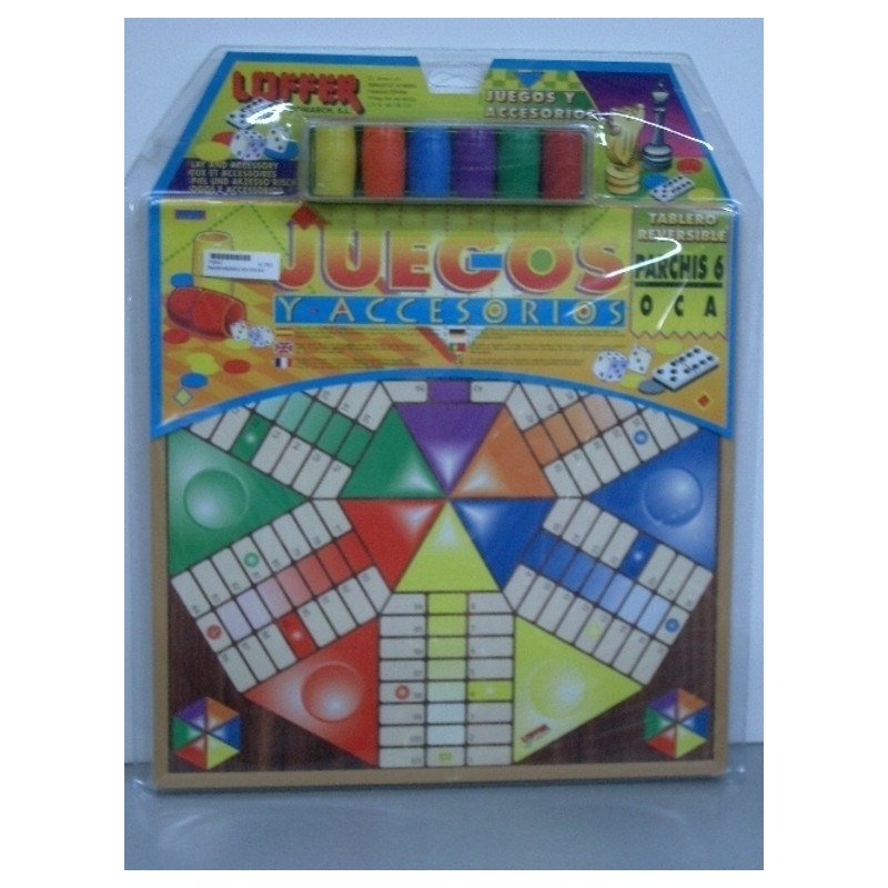 TABLERO PARCHIS 6, OCA C/FICHAS FOURNIER 29468