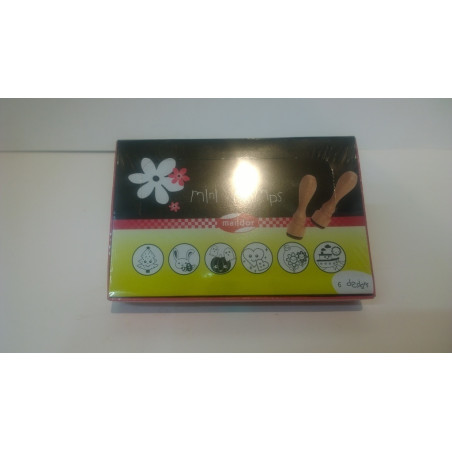 JUEGO MAILDOR MADERA SELLOS CAUCHO MINI 6 MOD EL TIEMPO OM001O