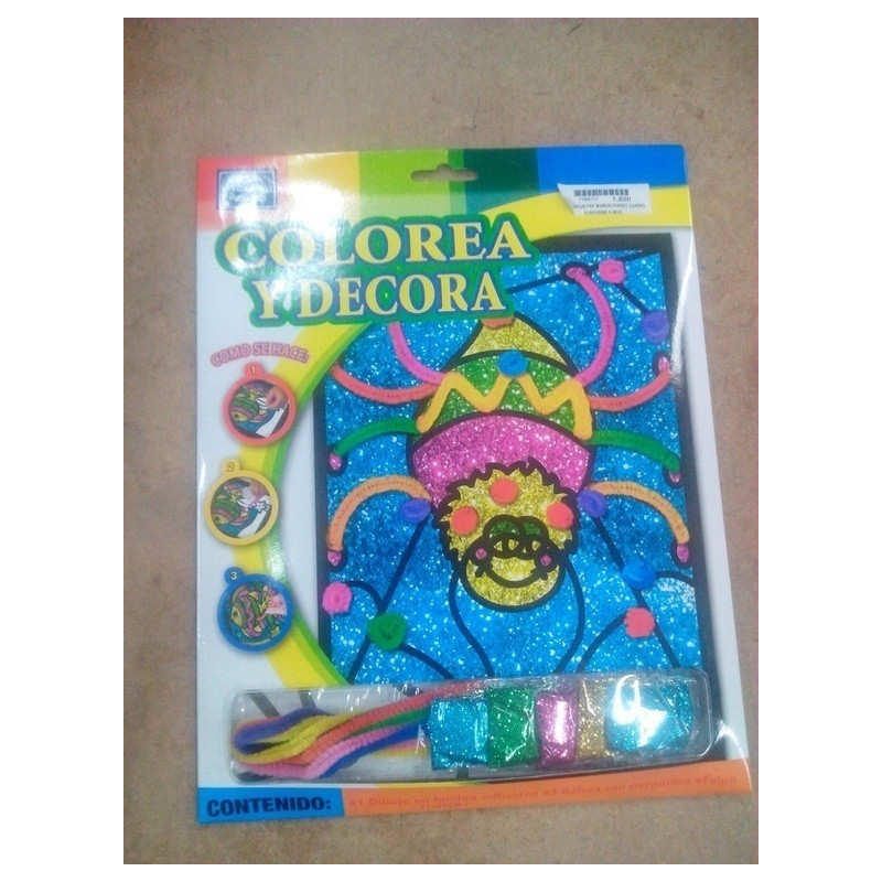 JUEGO REGALPAP MANUALIDADES CUADRO PURPURINA 6 MOD ^