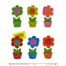 PINZA MADERA REGALPAP MACETA FLOR MUELLE 4847 ^