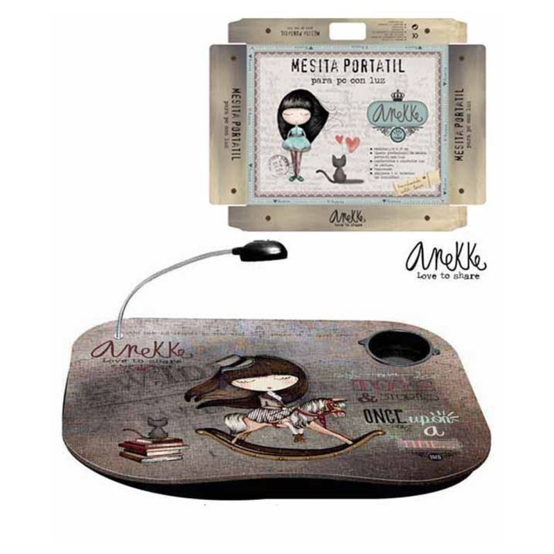 MESA ALEX BOG PORTATIL C/LUZ 48*38 ANEKKE FK-2001