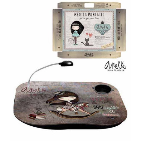 MESA ALEX BOG PORTATIL C/LUZ 48*38 ANEKKE FK-2001