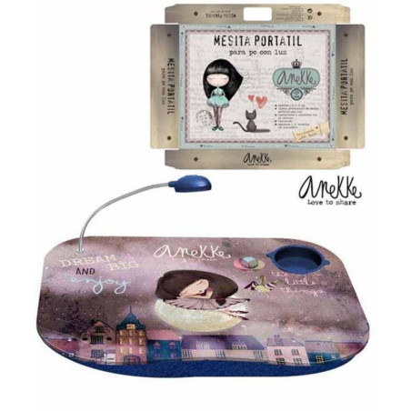 MESA ALEX BOG PORTATIL C/LUZ 48*38 ANEKKE FK-2003