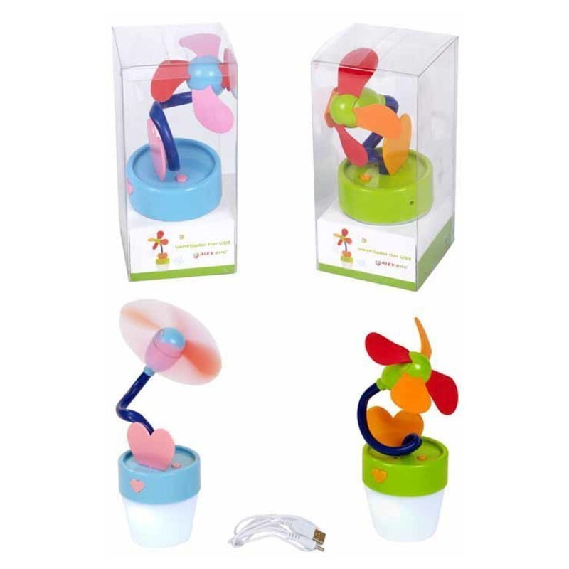 JUEGO ALEX BOG MACETA VENTILADOR C/LUZ GS-0053 ^