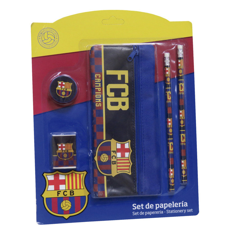 SET PAPELERIA CYP17 FCBARCELONA C/PORTATODO GS-406-BC ^