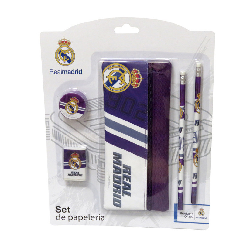 SET PAPELERIA CYP17 REAL MADRID C/PORTATODO GS-406-RM ^