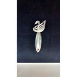 PUNTO LIBRO METAL CROMADO C/CRISTALES CISNE ABAIMPORT 53784 ^