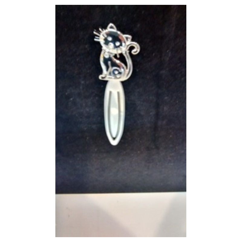 PUNTO LIBRO METAL CROMADO C/CRISTALES GATO ABAIMPORT 53786 ^