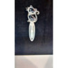 PUNTO LIBRO METAL CROMADO C/CRISTALES GATO ABAIMPORT 53786 ^