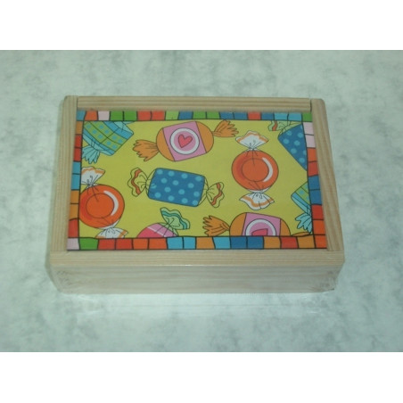 JUEGO MEMORY MADERA WG INFANTIL ANIMALES PEQUEÑO 54048 ^