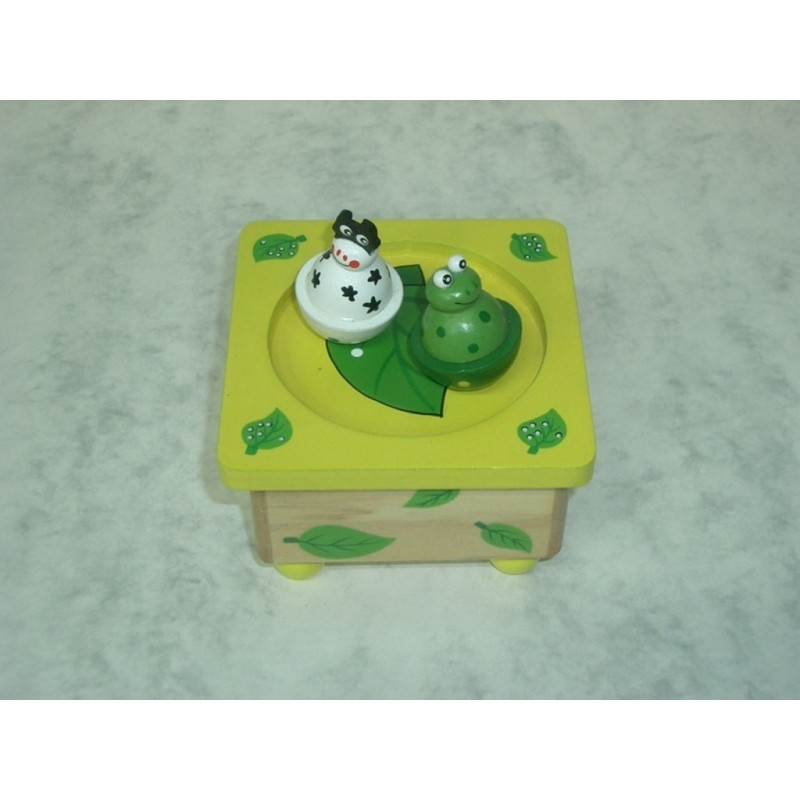 CAJA MUSICA WG MADERA PEONZAS ANIMALES 5578 ^