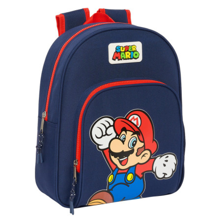 MOCHILA INFANTIL ADAPT.CARRO SUPER MARIO "WORLD" 612408609 SAFTA24 VAC 28*34
