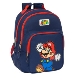 MOCHILA DOBLE ADAPT.CARRO SUPER MARIO "WORLD" 612408773 SAFTA24 VAC 32*42