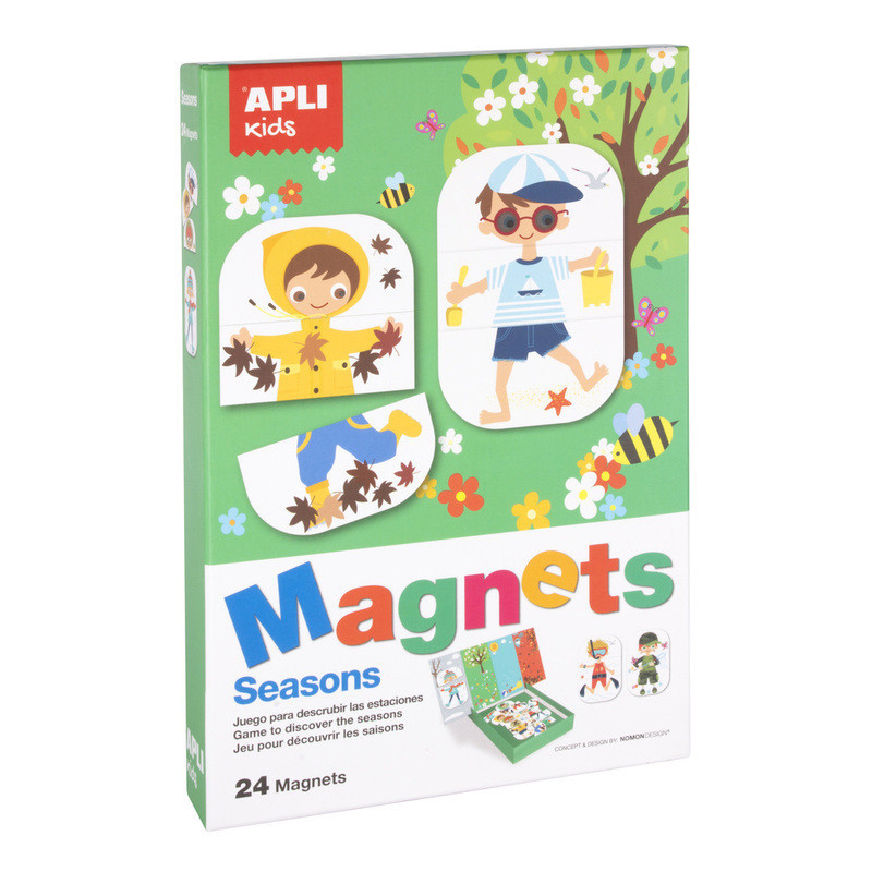 JUEGO APLI MAGNETS SEASONS 24 IMANES REF 17160