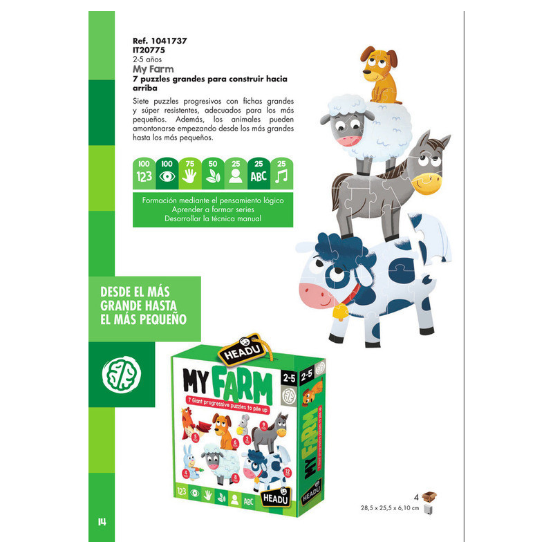 JUEGO FOURNIER HEADU PLAY FARM IT20775