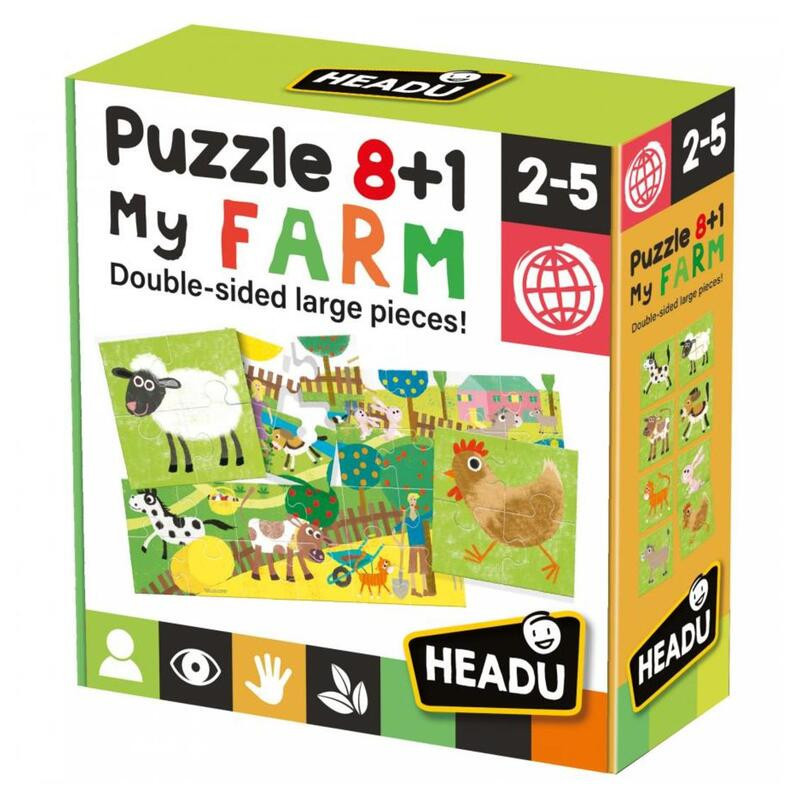 JUEGO FOURNIER HEADU PUZZLE 8+1 MY FARM IT20867