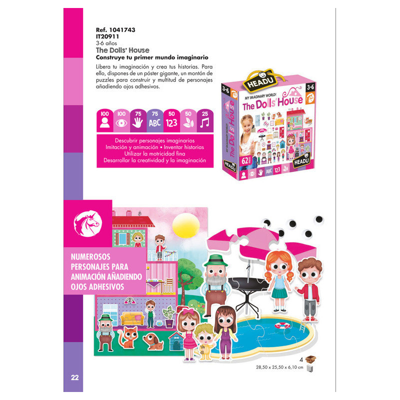 JUEGO FOURNIER HEADU THE DOLL'S HOUSE IT20911