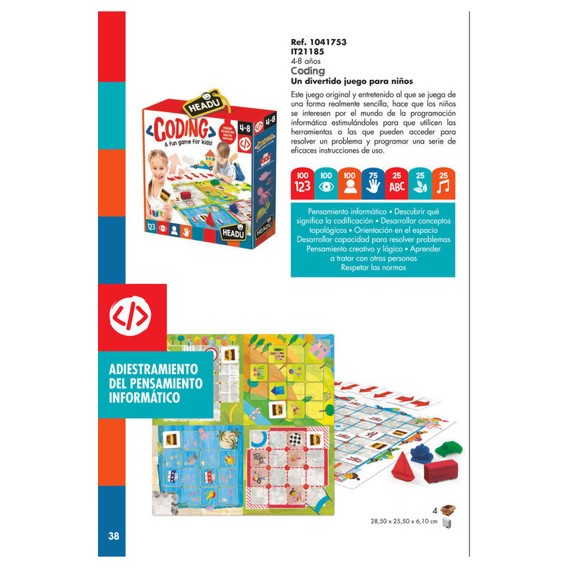 JUEGO FOURNIER HEADU CODING A FUN GAME FOR KIDS! IT21185