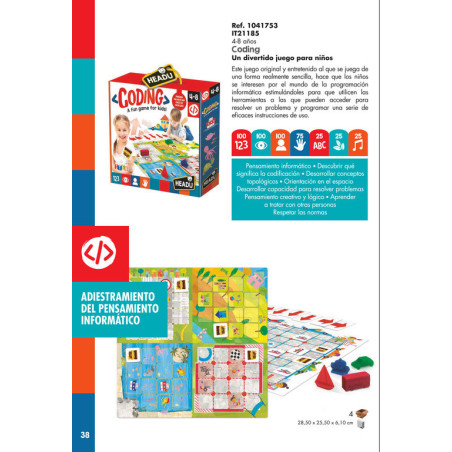 JUEGO FOURNIER HEADU CODING A FUN GAME FOR KIDS! IT21185