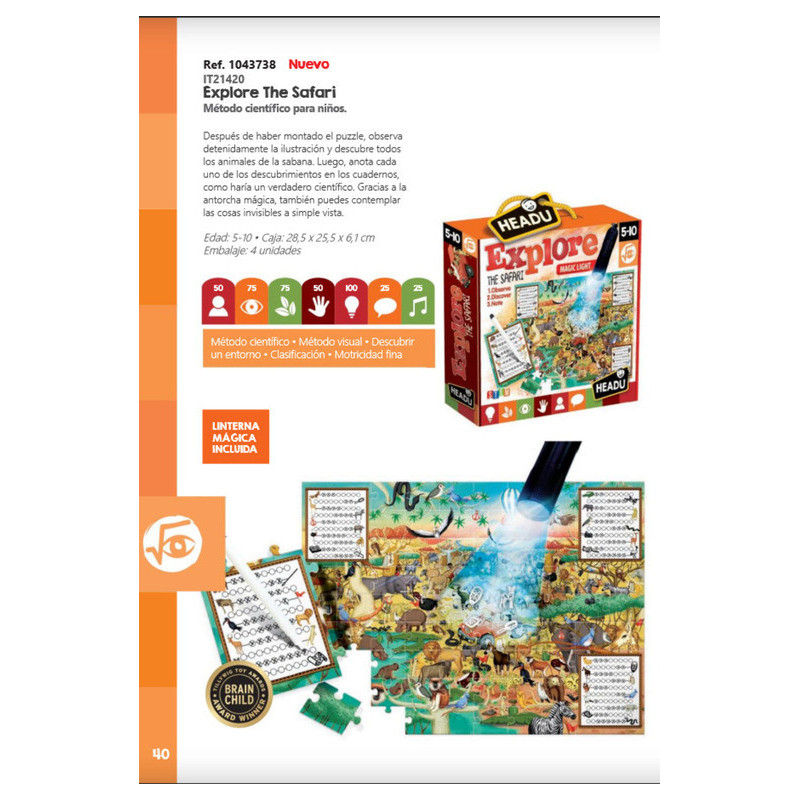 JUEGO FOURNIER HEADU EXPLORE THE SAFARI 130012100
