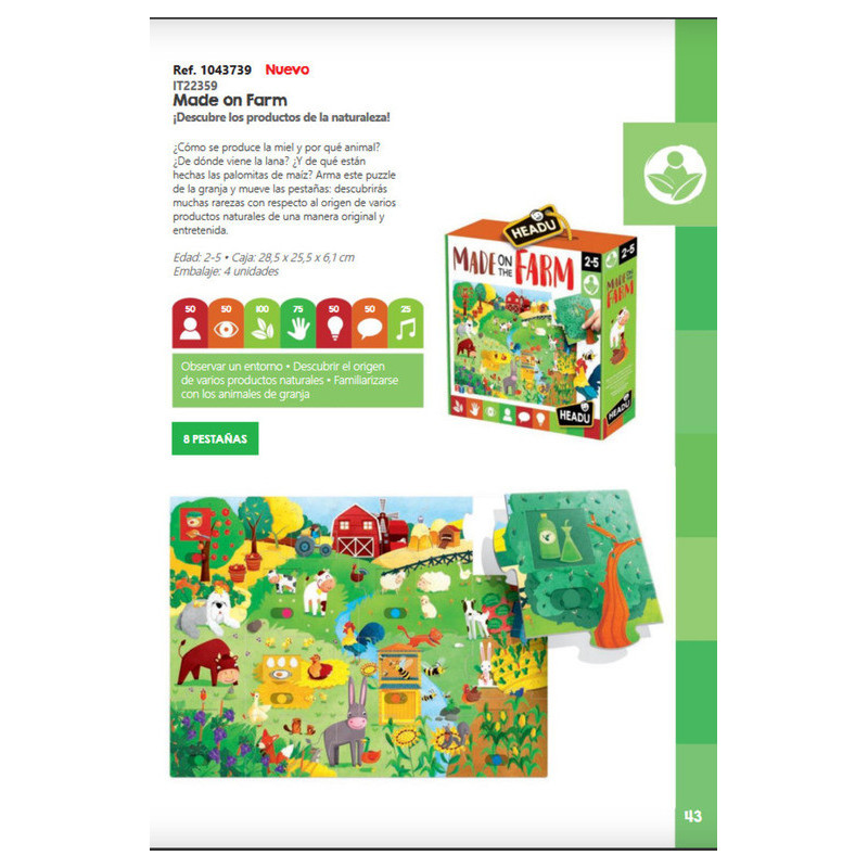 JUEGO FOURNIER HEADU MADE ON THE FARM! IT22359