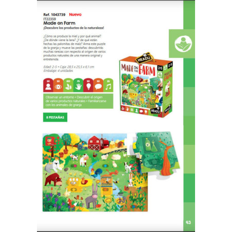 JUEGO FOURNIER HEADU MADE ON THE FARM! IT22359