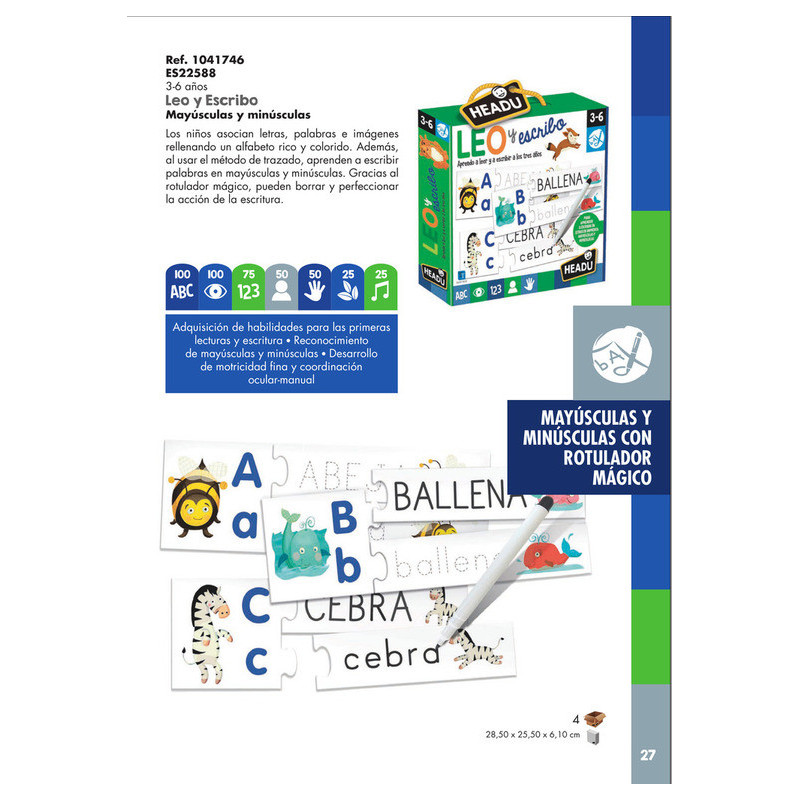 JUEGO FOURNIER HEADU LEO Y ESCRIBO ES22632