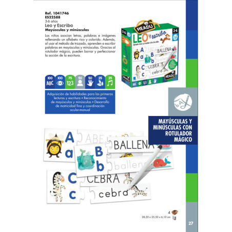 JUEGO FOURNIER HEADU LEO Y ESCRIBO ES22632