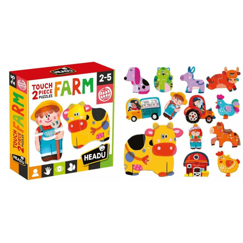 JUEGO FOURNIER HEADU TOUCH FARM 2 PIEZAS 130012150