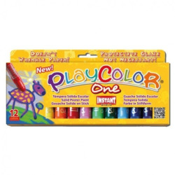 TEMPERA SOLIDA INSTANT PLAYCOLOR ONE 12 COLORES 10731