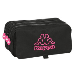 PORTATODO TRIPLE BIG KAPPA "BLACK AND PINK" SAFTA23 ENERO 812305710