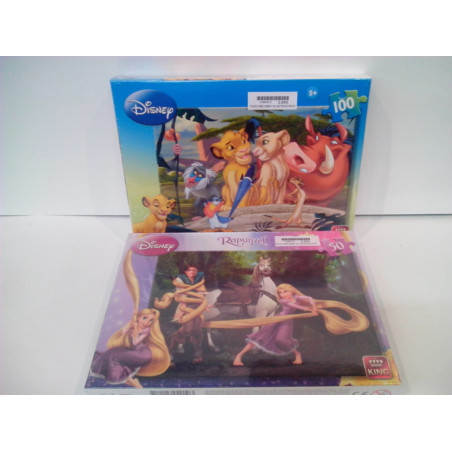 PUZZLE KING DISNEY 50-100 PIEZAS K4010 ^
