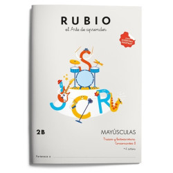 RUBIO ESCRITURA MAYUSCULAS Nº  2B    +4 AÑOS