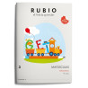 RUBIO ESCRITURA MAYUSCULAS Nº  3   +5 AÑOS