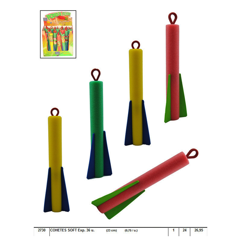 JUEGO REGALPAP ESPUMA COHETE C/GOMA 2730 ^