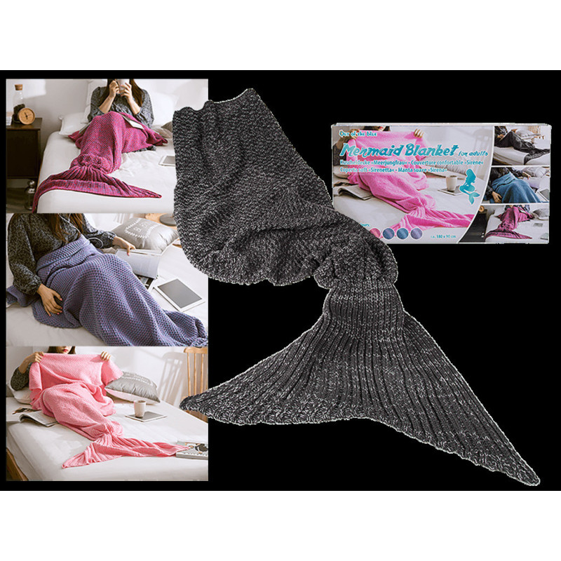 MANTA SUAVE 100% ACRILICO SIRENA COLOR GRIS 180CM 32/2089 OOTB