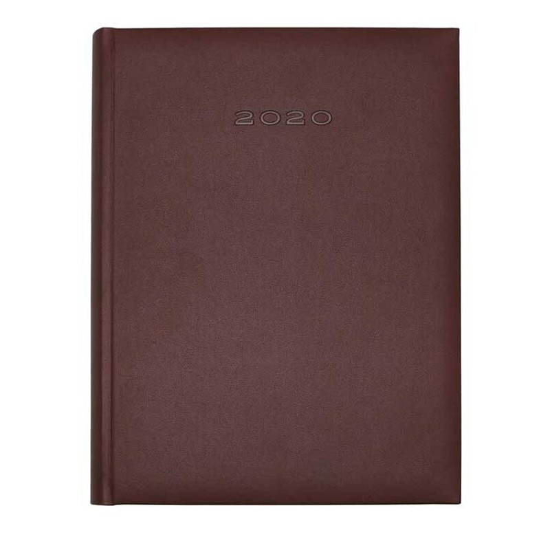 AGENDA ITAL 2020 RESERVAS DIN A-4 26,5*19,5 2 PAGINAS DIAS COLOR BURDEOS D43CL846